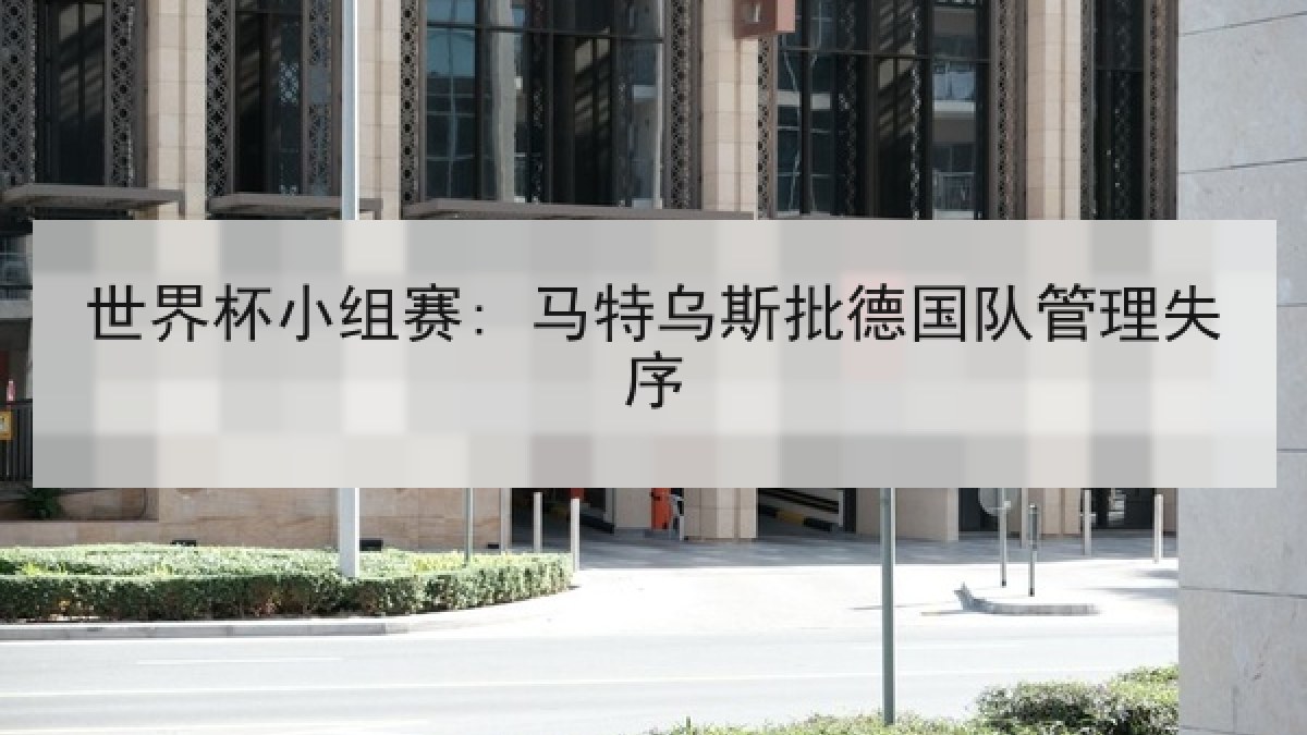 世界杯小组赛: 马特乌斯批德国队管理失序